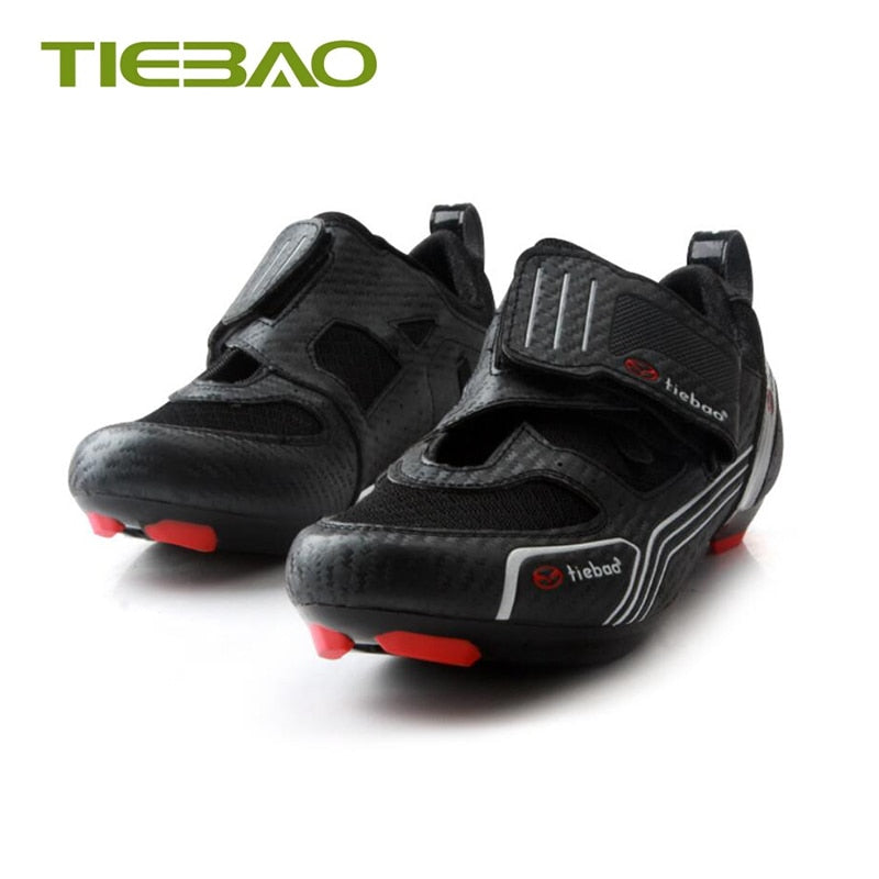 Tiebao Road Bike Shoes Triathlon Sapatilha Ciclismo Men Women Cycling Sneakers Self-locking Breathable Superstar Racing Shoes BIKE FIELD