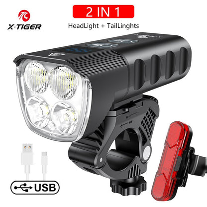 USB Charging Bike Light - Versatile LED Front Lampan BIKE FIELD