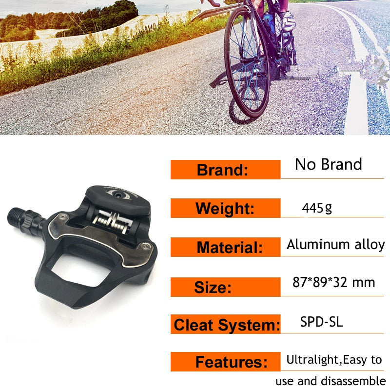 Triathlon Cycling Shoes: SPD-SL Pedals, Self-Locking Design for Breathable Road Riding BIKE FIELD