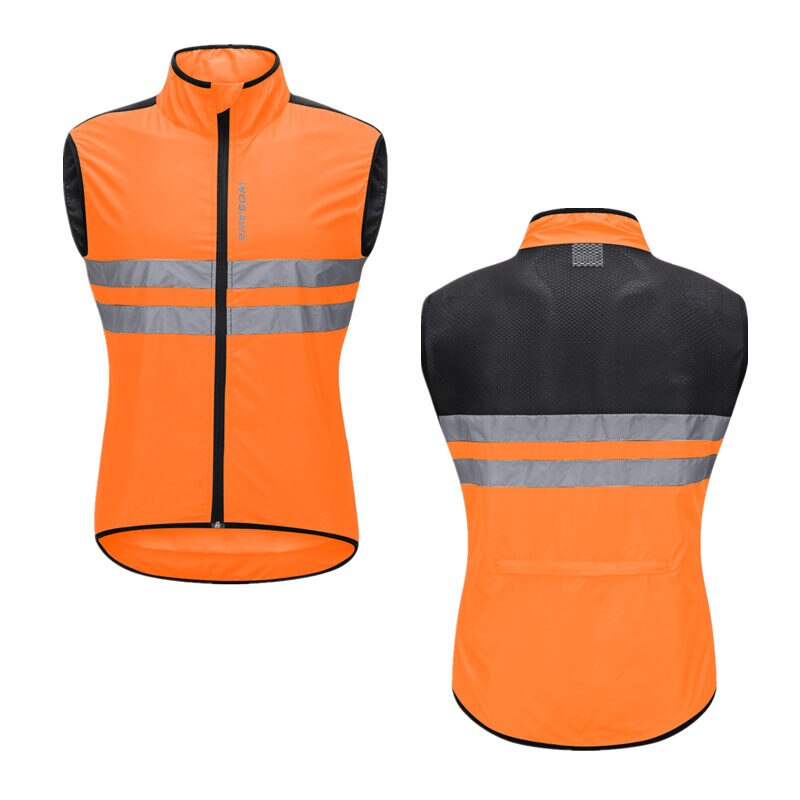 Reflective Cycling Vest: Sleeveless Sports Jersey BIKE FIELD