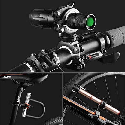 360° Rotation Flashlight Mount Holder for Bikes - Secure and Versatile BIKE FIELD