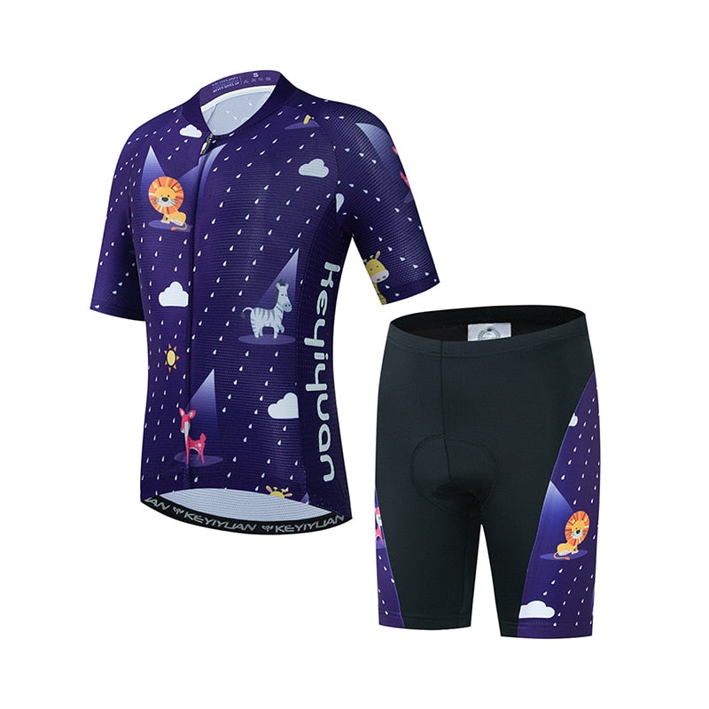 Summer Cycling Jersey Set for Kids BIKE FIELD