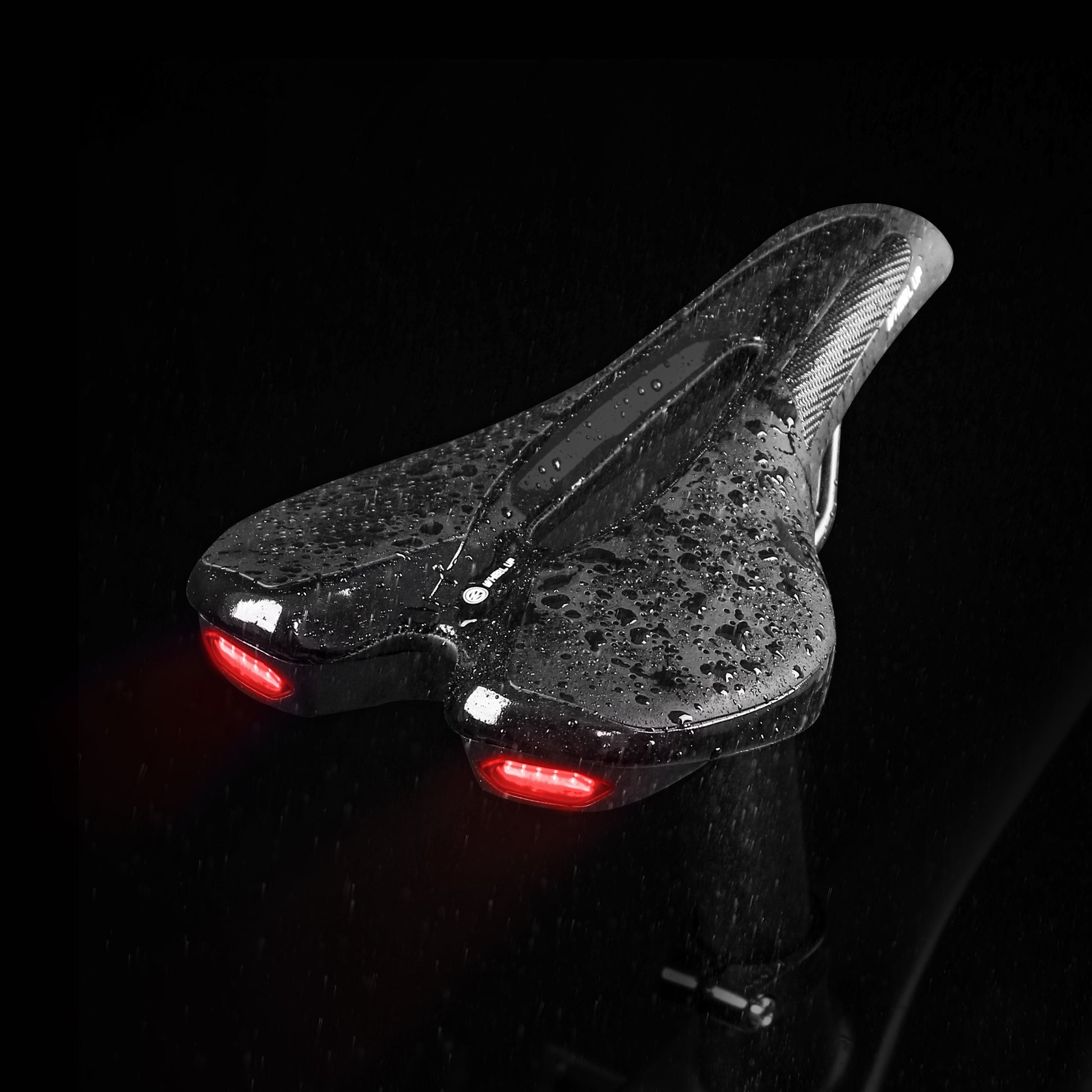 Road Bike Saddle with Warning Taillight - USB Charging, Breathable & Soft BIKE FIELD