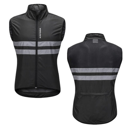 Reflective Cycling Vest: Sleeveless Sports Jersey BIKE FIELD