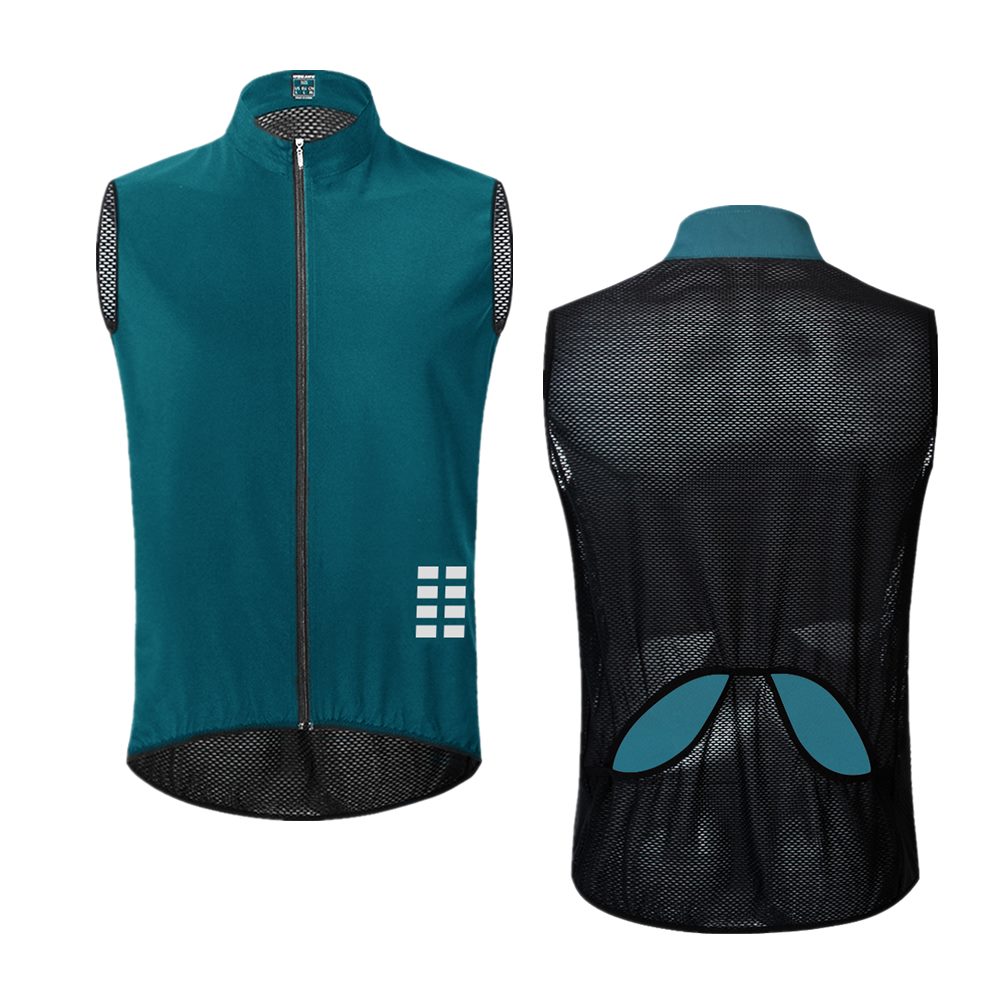 Reflective Cycling Vest: Sleeveless Sports Jersey BIKE FIELD