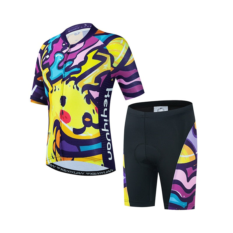 Summer Cycling Jersey Set for Kids BIKE FIELD