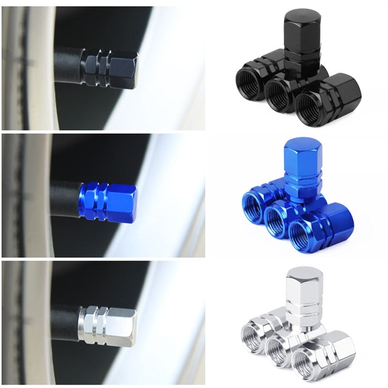 4PCS Aluminum Alloy Bike Valve Caps BIKE FIELD