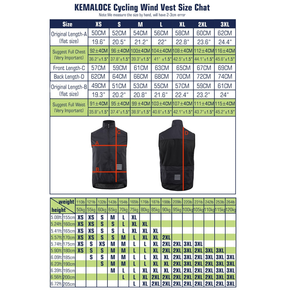KEMALOCE Cycling Vest for Men - Lightweight Windproof MTB Sports Gear. BIKE FIELD