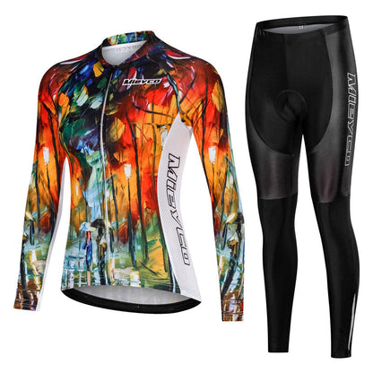 Pro Team Women's Long Sleeve Jersey Set BIKE FIELD