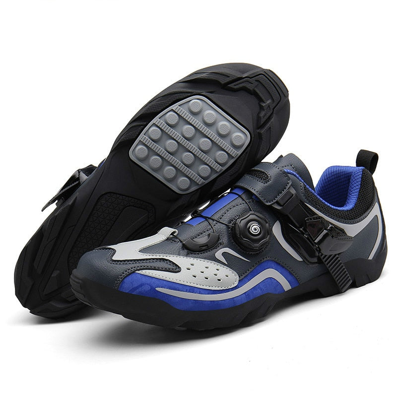 Men's Leather Cycling Shoes: Ideal for Road, Mountain, and Triathlon Racing BIKE FIELD