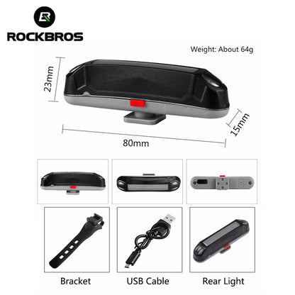 USB Rechargeable LED Flash Cycling Light BIKE FIELD