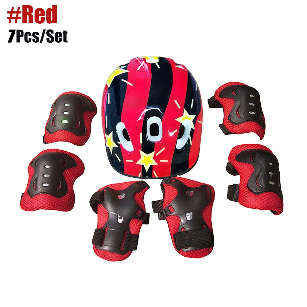 Adjustable Kids Helmet with Sports Protective Gear Set BIKE FIELD