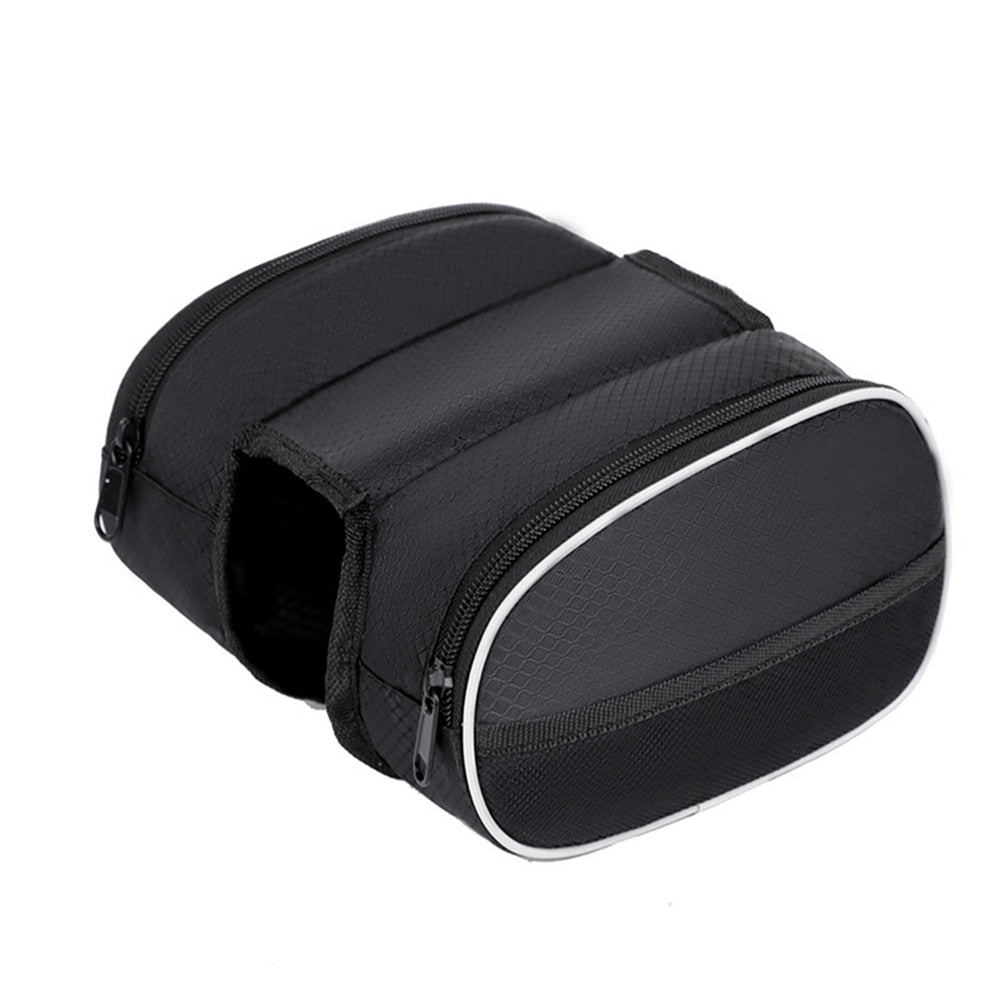 1pc Bicycle Front Beam Bag With Reflective Strip Four Pockets BIKE FIELD