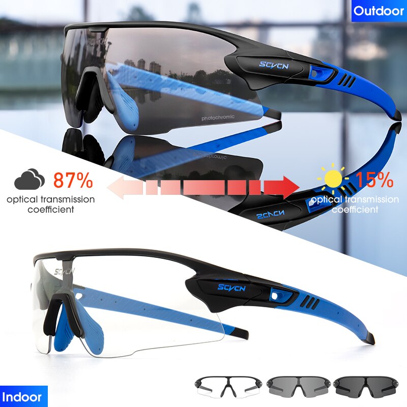 Red Photochromic Cycling Sunglasses BIKE FIELD