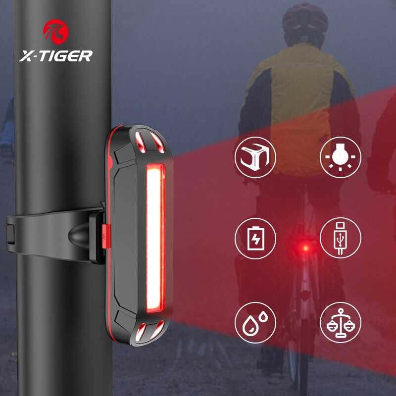 Super Bright Led Bicycle Light USB Rechargeable BIKE FIELD