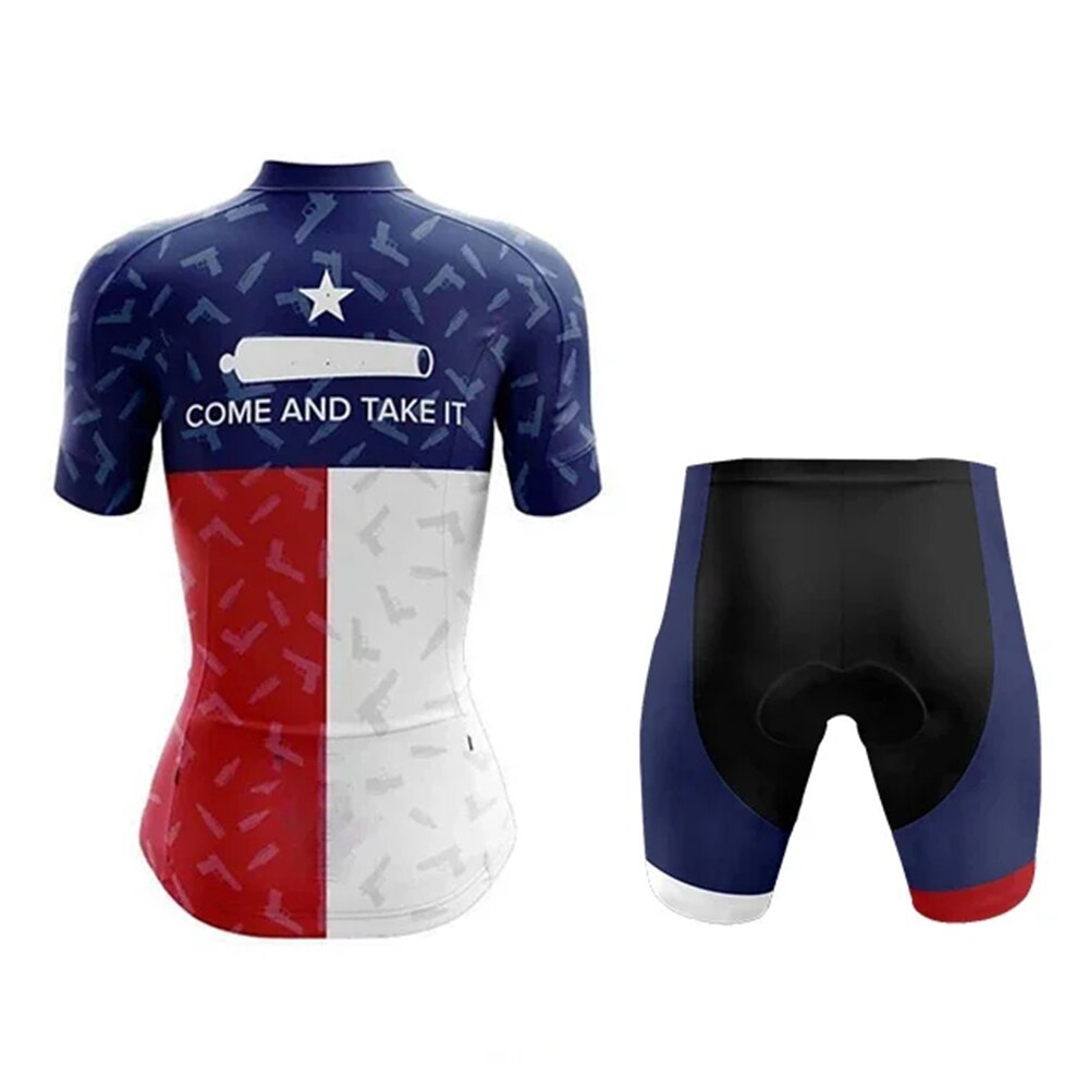 USA Funny Summer Cycling Jersey Set: Gel Breathable Pad MTB Clothes for Road Wear BIKE FIELD