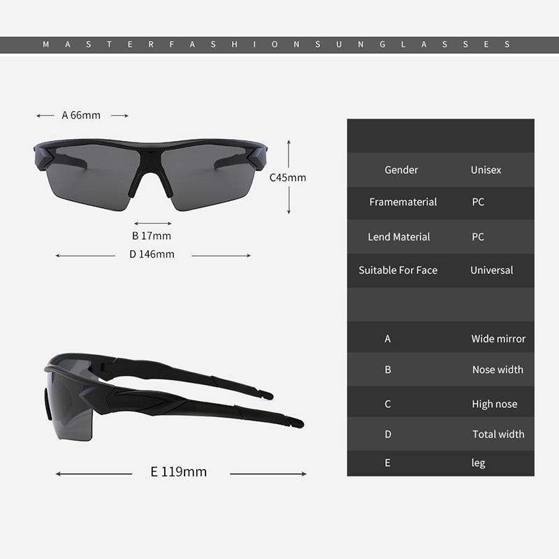 Sport Polarized Cycling Glasses – Stylish Outdoor Sunglasses for Men and Women BIKE FIELD