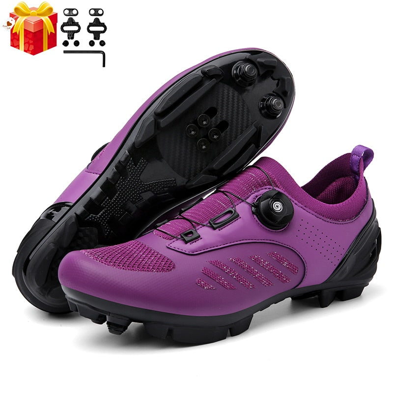 Ultralight Mountain Bike Shoes: Self-Locking Cleats for Men, Flat Speed Sneakers for Women BIKE FIELD