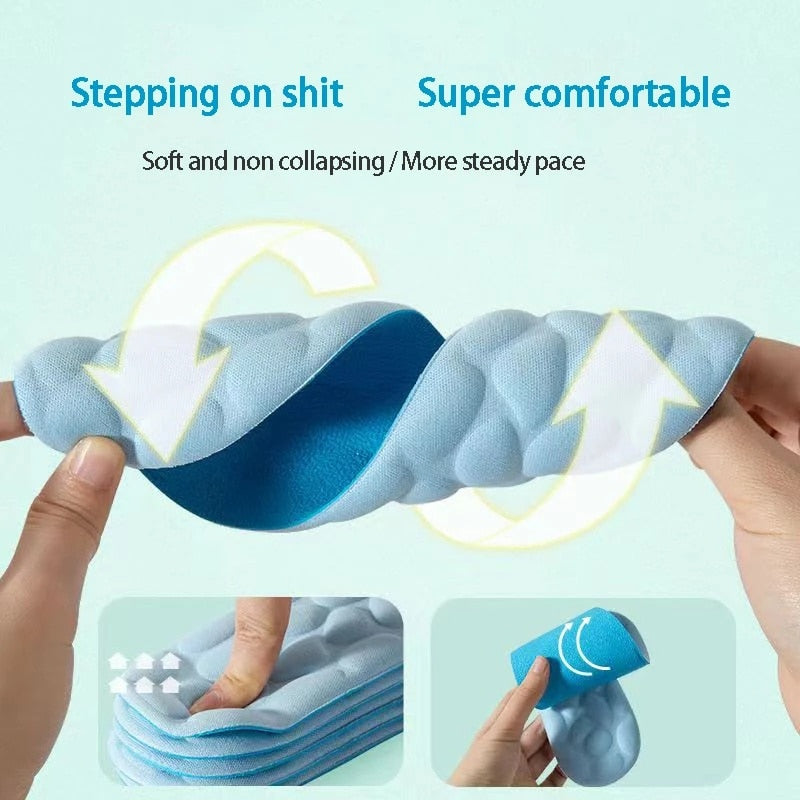 Soft Massage Memory Foam Insoles - Orthopedic Comfort for Sport Shoes BIKE FIELD