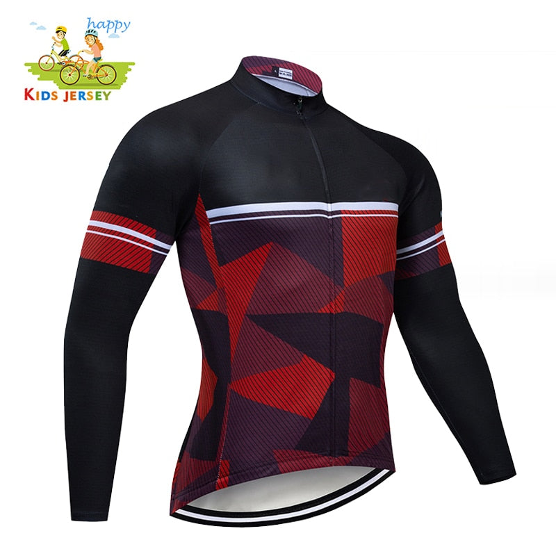 Summer Children Long Sleeve Cycling Jersey Set - Ride in Style and Comfort BIKE FIELD