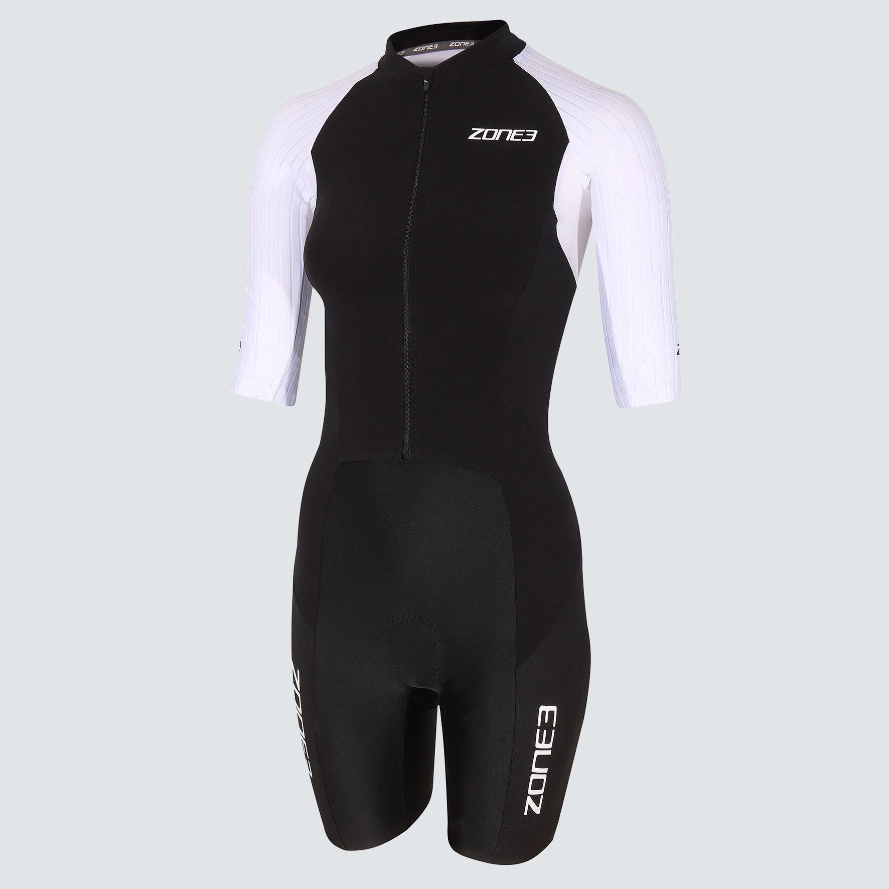 Triathlon Women's Short Sleeve Cycling Skinsuit: MTB Jumpsuit for Summer Runs, Roller Skating, and Biking BIKE FIELD