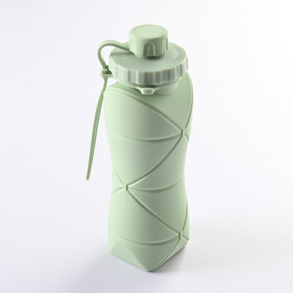 600ml Folding Silicone Water Bottle for Active Lifestyles BIKE FIELD