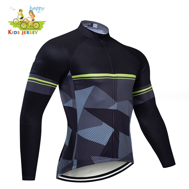 Summer Children Long Sleeve Cycling Jersey Set - Ride in Style and Comfort BIKE FIELD