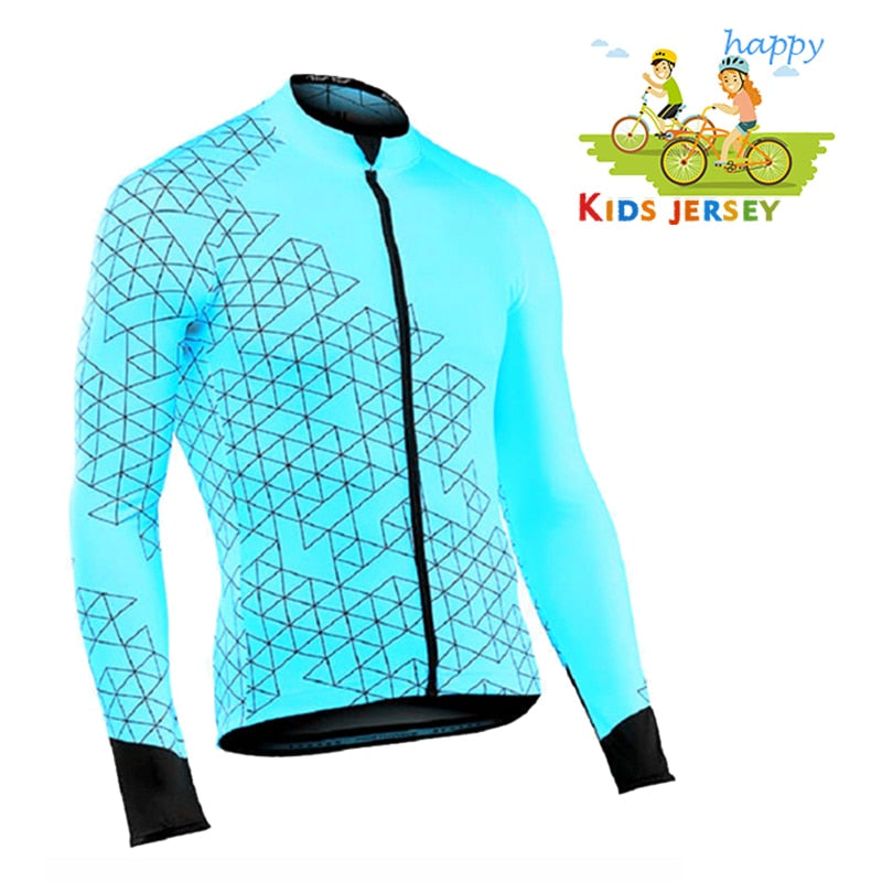 Summer Children Long Sleeve Cycling Jersey Set - Ride in Style and Comfort BIKE FIELD