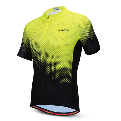 Performance Pro: Men's Yellow Cycling Jersey | Breathable MTB Bike Top for Summer Riding | Short Sleeve Road & Mountain Biking Apparel BIKE FIELD