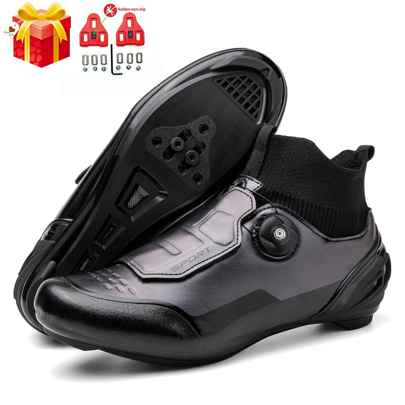 High-Top Carbon Cleats SPD Road Bike Shoes - Self-Locking MTB Cycling Sneakers for Men & Women BIKE FIELD