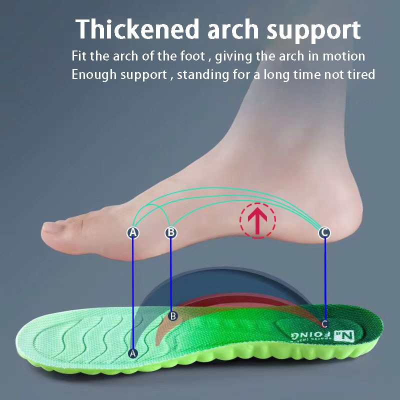 Breathable Arch Support Insoles for Shock Absorption - Men and Women BIKE FIELD