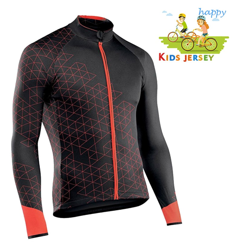 Summer Children Long Sleeve Cycling Jersey Set - Ride in Style and Comfort BIKE FIELD