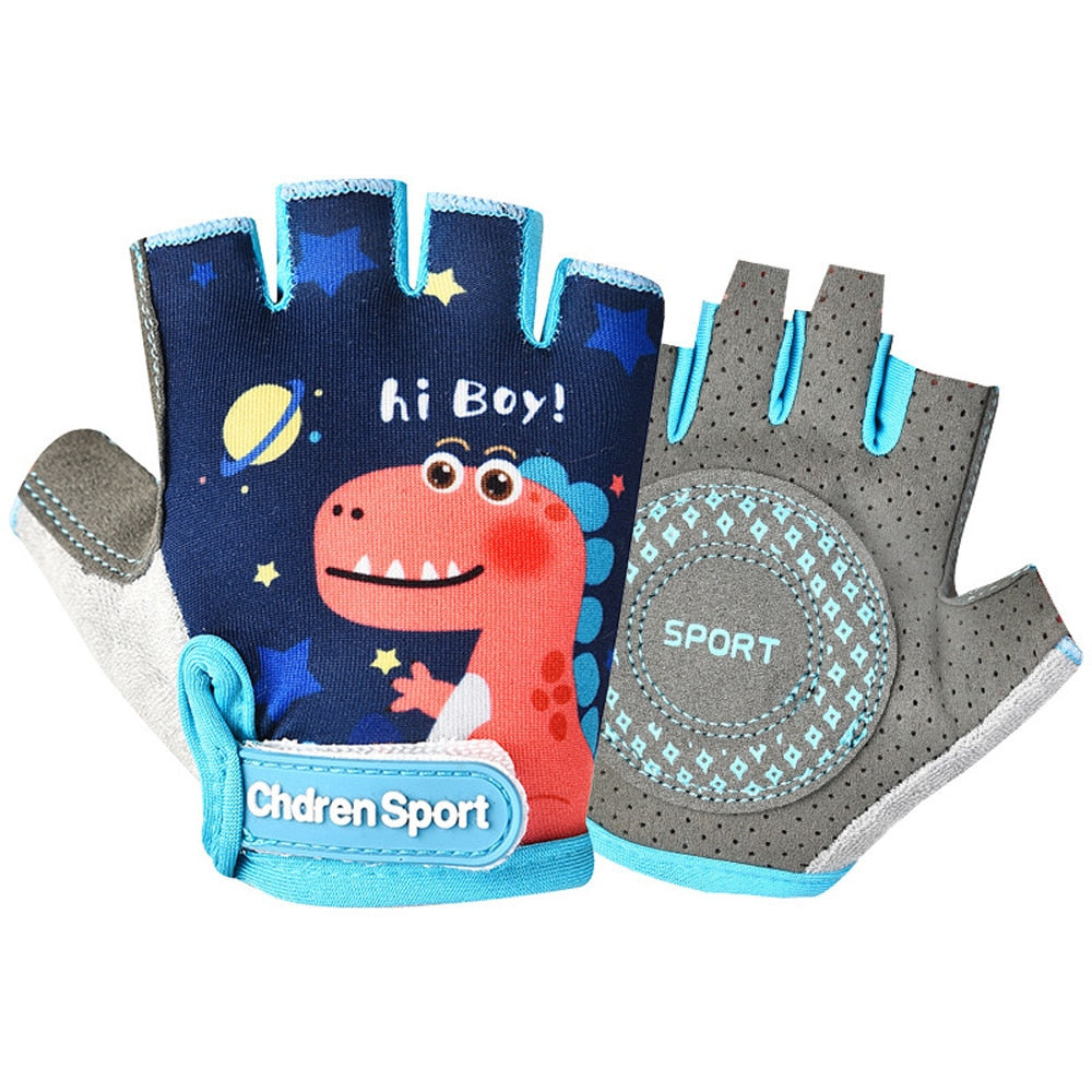 Unicorn/Dinosaur Half-Finger Cycling Gloves BIKE FIELD