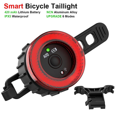 Bicycle Smart Auto Brake Sensing Light BIKE FIELD