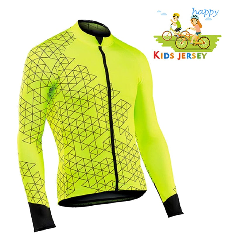 Summer Children Long Sleeve Cycling Jersey Set - Ride in Style and Comfort BIKE FIELD