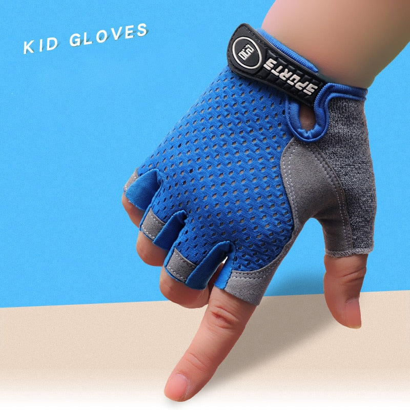 Half-Finger Children's Cycling Gloves BIKE FIELD