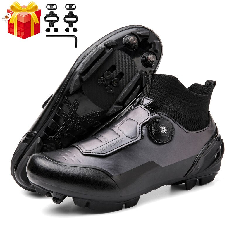 High-Top Carbon Cleats SPD Road Bike Shoes - Self-Locking MTB Cycling Sneakers for Men & Women BIKE FIELD