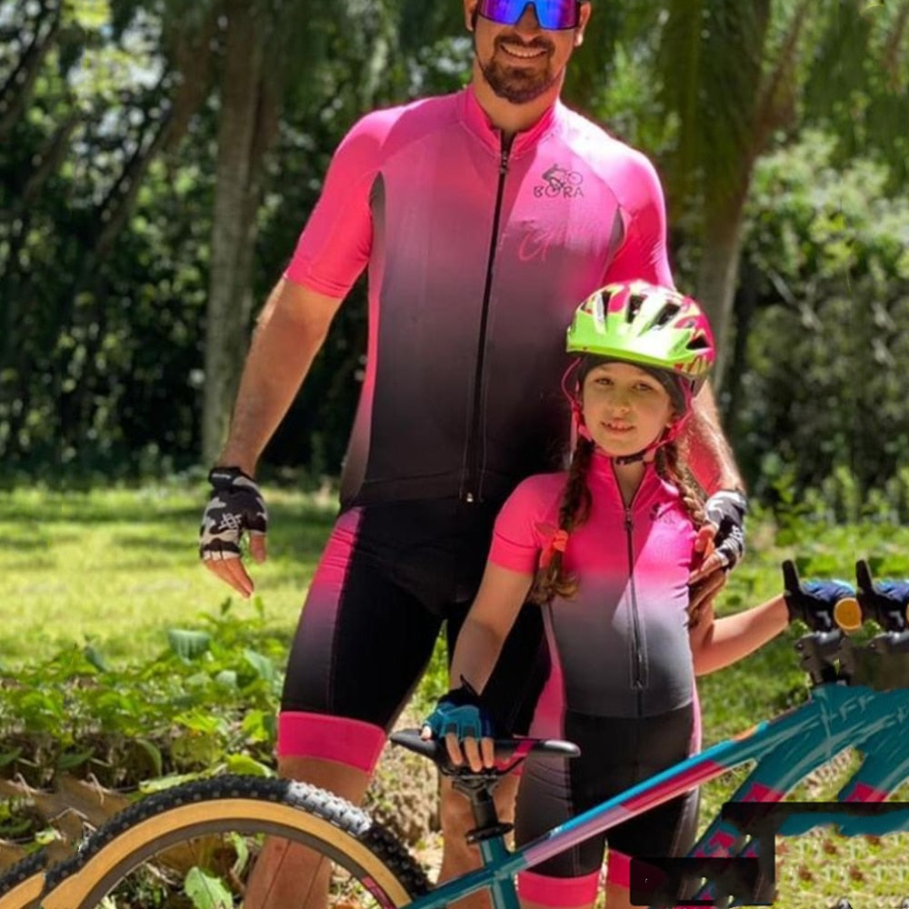 Parent-Child Cycling Clothing Set - Summer Triathlon Wear BIKE FIELD