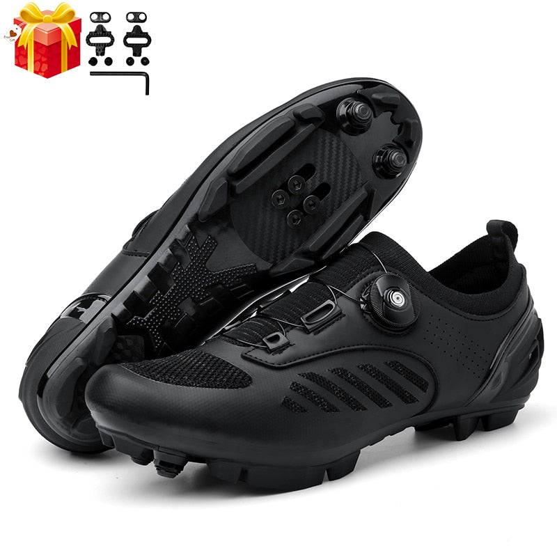 Ultralight Mountain Bike Shoes: Self-Locking Cleats for Men, Flat Speed Sneakers for Women BIKE FIELD