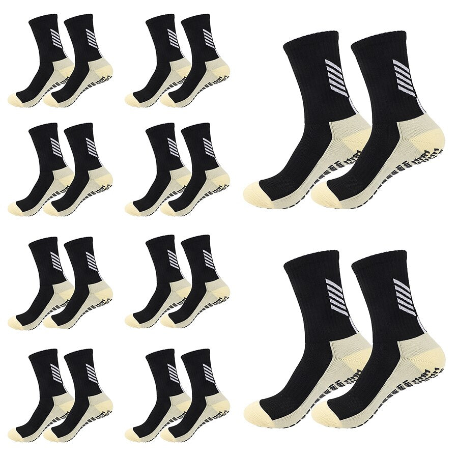 10 Pairs Athletic Non-Slip Soccer Socks for Men and Women BIKE FIELD