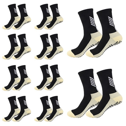 10 Pairs Athletic Non-Slip Soccer Socks for Men and Women BIKE FIELD