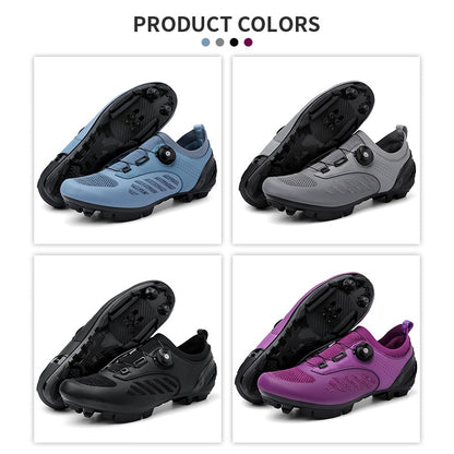 Ultralight Mountain Bike Shoes: Self-Locking Cleats for Men, Flat Speed Sneakers for Women BIKE FIELD