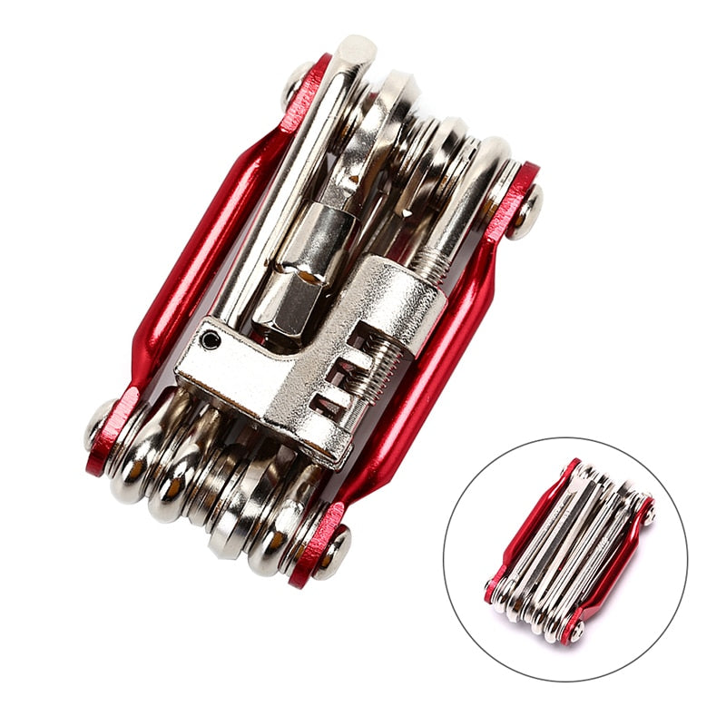 10-in-1 Bicycle Repair Multi-tool Kit: Hex, Spoke Wrench, Screwdriver BIKE FIELD