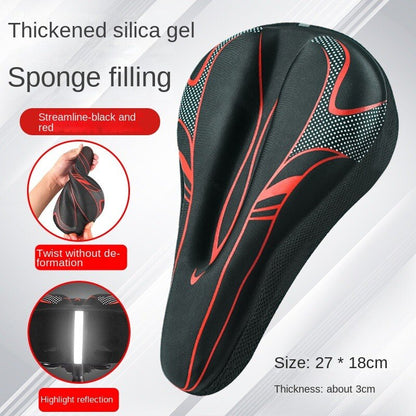 Bike Seat Cover  With Light Comfortable and Wide BIKE FIELD