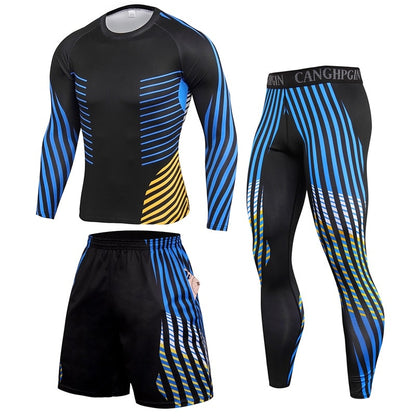 3 Pieces Men Compression Sets for cycling or Running Quick Dry BIKE FIELD