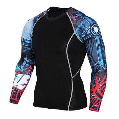 Men's Compression Sportswear Suits Gym Tights Training Clothes Workout Jogging Sports Set Running Rashguard Tracksuit For Men BIKE FIELD