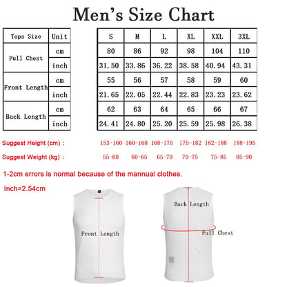 Spexcell Rsantce 2023 Men's Cycling Base Layer Vest - Lightweight MTB Bike Undershirt BIKE FIELD