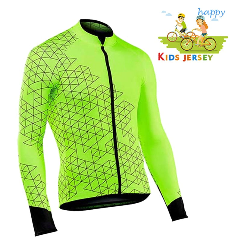 Summer Children Long Sleeve Cycling Jersey Set - Ride in Style and Comfort BIKE FIELD