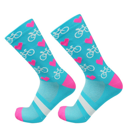 Professional Competition Compression Cycling Socks for Men and Women - Road Bike Racing and Running BIKE FIELD