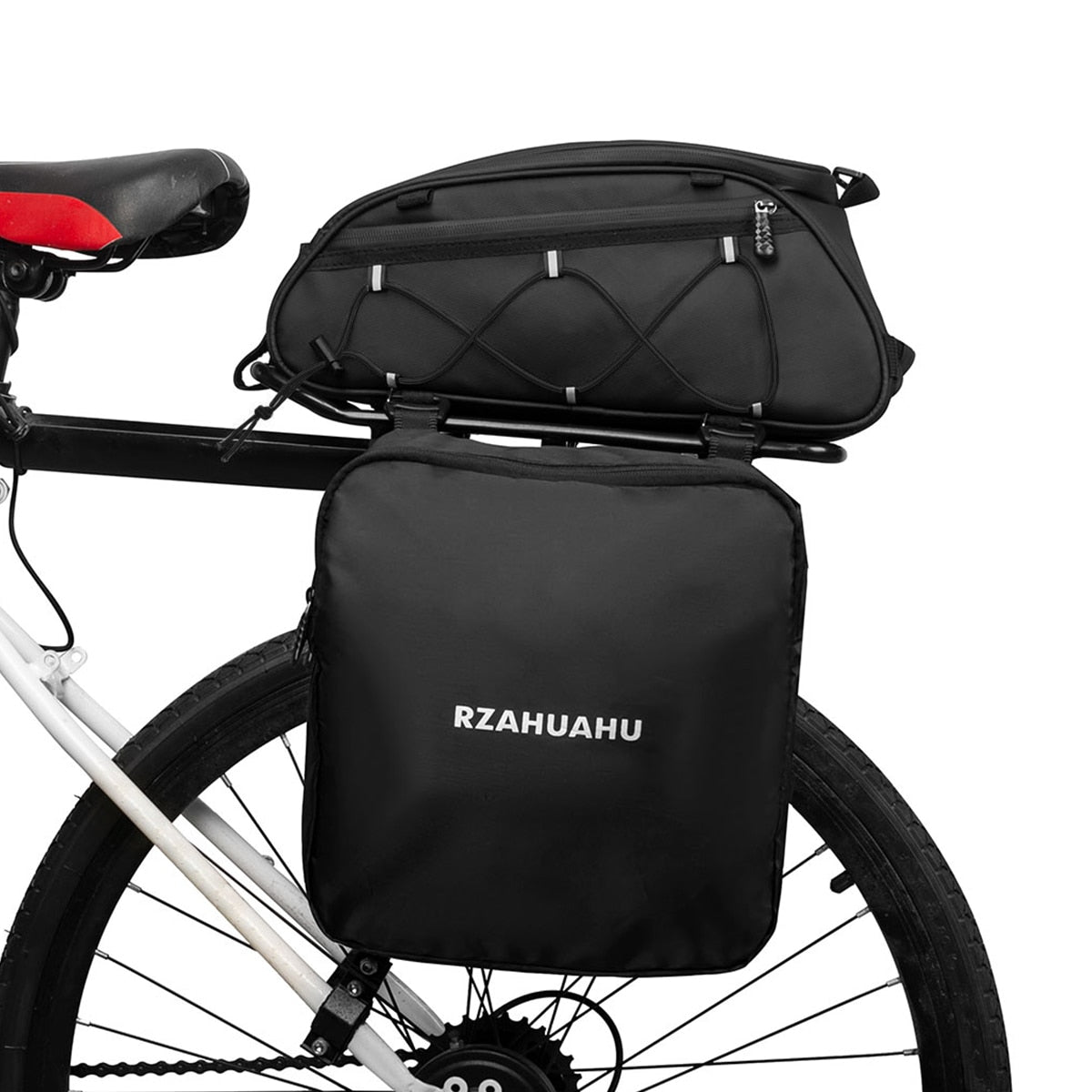 Bicycle Rear Seat Bag Cooler Bag with 2 Side Hanging Bags BIKE FIELD